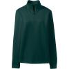 Lands’ End School Uniform Women’s Quarter Zip Pullover(Evergreen)
