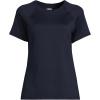 Lands’ End School Uniform Women’s Short Sleeve Active Tee(Classic Navy)
