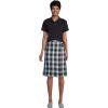 Lands’ End School Uniform Women’s Short Sleeve Feminine Fit Interlock Polo Shirt(Black)