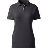 Lands’ End School Uniform Women’s Short Sleeve Feminine Fit Interlock Polo Shirt(Black)