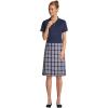 Lands’ End School Uniform Women’s Short Sleeve Feminine Fit Interlock Polo Shirt(Classic Navy)
