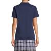 Lands’ End School Uniform Women’s Short Sleeve Feminine Fit Interlock Polo Shirt(Classic Navy)