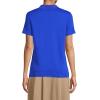 Lands’ End School Uniform Women’s Short Sleeve Feminine Fit Interlock Polo Shirt(Cobalt)