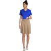 Lands’ End School Uniform Women’s Short Sleeve Feminine Fit Interlock Polo Shirt(Cobalt)