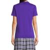 Lands’ End School Uniform Women’s Short Sleeve Feminine Fit Interlock Polo Shirt(Deep Purple)