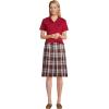 Lands’ End School Uniform Women’s Short Sleeve Feminine Fit Interlock Polo Shirt(Garnet)