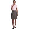 Lands’ End School Uniform Women’s Short Sleeve Feminine Fit Interlock Polo Shirt(Ice Pink)