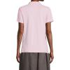 Lands’ End School Uniform Women’s Short Sleeve Feminine Fit Interlock Polo Shirt(Ice Pink)