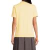 Lands’ End School Uniform Women’s Short Sleeve Feminine Fit Interlock Polo Shirt(Maize)