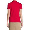 Lands’ End School Uniform Women’s Short Sleeve Feminine Fit Interlock Polo Shirt(Red)