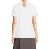 Lands’ End School Uniform Women’s Short Sleeve Feminine Fit Interlock Polo Shirt(White)