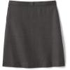 Lands’ End School Uniform Women’s Solid A-line Skirt Below The Knee(Gray)