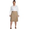 Lands’ End School Uniform Women’s Solid A-line Skirt Below The Knee(Khaki)