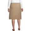 Lands’ End School Uniform Women’s Solid A-line Skirt Below The Knee(Khaki)