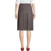 Lands’ End School Uniform Women’s Solid Box Pleat Skirt Below The Knee(Gray)