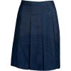Lands’ End School Uniform Women’s Solid Box Pleat Skirt Top of Knee(Academic Classic Navy)