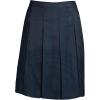Lands’ End School Uniform Women’s Solid Box Pleat Skirt Top of Knee(Classic Navy)