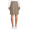 Lands’ End School Uniform Women’s Solid Pleated Skort Top of Knee(Khaki)