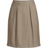 Lands’ End School Uniform Women’s Solid Pleated Skort Top of Knee(Khaki)
