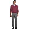 Lands’ End School Uniform Young Men’s Cotton Modal V-Neck Sweater(Burgundy)