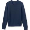 Lands’ End School Uniform Young Men’s Cotton Modal V-Neck Sweater(Classic Navy)
