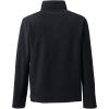 Lands’ End School Uniform Young Men’s Lightweight Fleece Quarter Zip Pullover(Black)