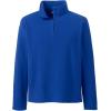 Lands’ End School Uniform Young Men’s Lightweight Fleece Quarter Zip Pullover(Cobalt)