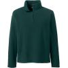 Lands’ End School Uniform Young Men’s Lightweight Fleece Quarter Zip Pullover(Evergreen)
