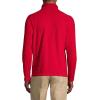 Lands’ End School Uniform Young Men’s Lightweight Fleece Quarter Zip Pullover(Red)