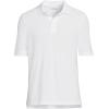 Lands’ End School Uniform Young Men’s Short Sleeve Mesh Polo Shirt(White)