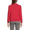 Lands’ End School Uniform Young Women’s Cotton Modal V-Neck Sweater(Red)