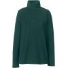 Lands’ End School Uniform Young Women’s Lightweight Fleece Quarter Zip Pullover(Evergreen)