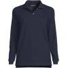 Lands’ End School Uniform Young Women’s Long Sleeve Mesh Polo Shirt(Classic Navy)