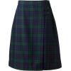 Lands’ End School Uniform Young Women’s Plaid A-line Skirt Below The Knee(Classic Navy/evergreen Plaid)