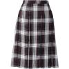 Lands’ End School Uniform Young Women’s Plaid Box Pleat Skirt Top of The Knee(Evergreen/White Plaid)