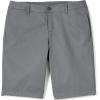 Lands’ End School Uniform Young Women’s Plain Front Blend Chino Shorts(Arctic Gray)