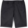 Lands’ End School Uniform Young Women’s Plain Front Blend Chino Shorts(Black)