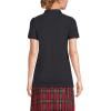 Lands’ End School Uniform Young Women’s Short Sleeve Mesh Polo Shirt(Black)