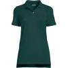 Lands’ End School Uniform Young Women’s Short Sleeve Mesh Polo Shirt(Evergreen)