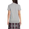 Lands’ End School Uniform Young Women’s Short Sleeve Mesh Polo Shirt(Gray Heather)
