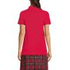 Lands’ End School Uniform Young Women’s Short Sleeve Mesh Polo Shirt(Red)