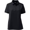 Lands’ End School Uniform Young Women’s Short Sleeve Rapid Dry Polo Shirt(Black)
