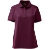 Lands’ End School Uniform Young Women’s Short Sleeve Rapid Dry Polo Shirt(Burgundy)