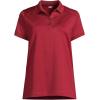 Lands’ End School Uniform Young Women’s Short Sleeve Rapid Dry Polo Shirt(Garnet)