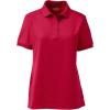 Lands’ End School Uniform Young Women’s Short Sleeve Rapid Dry Polo Shirt(Red)