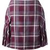 Lands’ End School Uniform Young Women’s Side Pleat Plaid Skort Above The Knee(Burgundy/Gray Plaid)