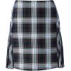 Lands’ End School Uniform Young Women’s Side Pleat Plaid Skort Above The Knee(Evergreen/White Plaid)