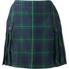 Lands’ End School Uniform Young Women’s Side Pleat Plaid Skort Above The Knee(Plaid Hunter/Classic Navy)