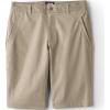 Lands’ End School Uniform Young Women’s Stretch Chino Bermuda Shorts(Khaki)