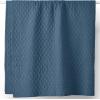 Lands’ End Solid Diamond Double Voile Quilt White Twin(Bering Sea Blue)